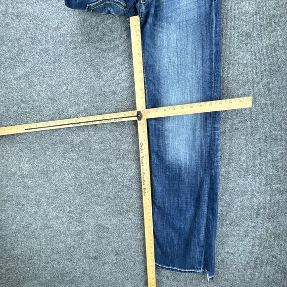 Buckle BKE Jake Jeans Mens 31L X 32 Blue Western‎ Cowboy Rodeo Straight Whiskers - Picture 15 of 16